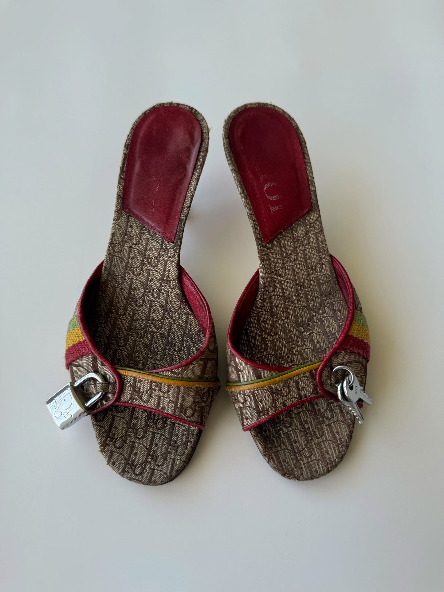 Rare Vintage Dior Rasta by Galliano F/W 2004 Heels