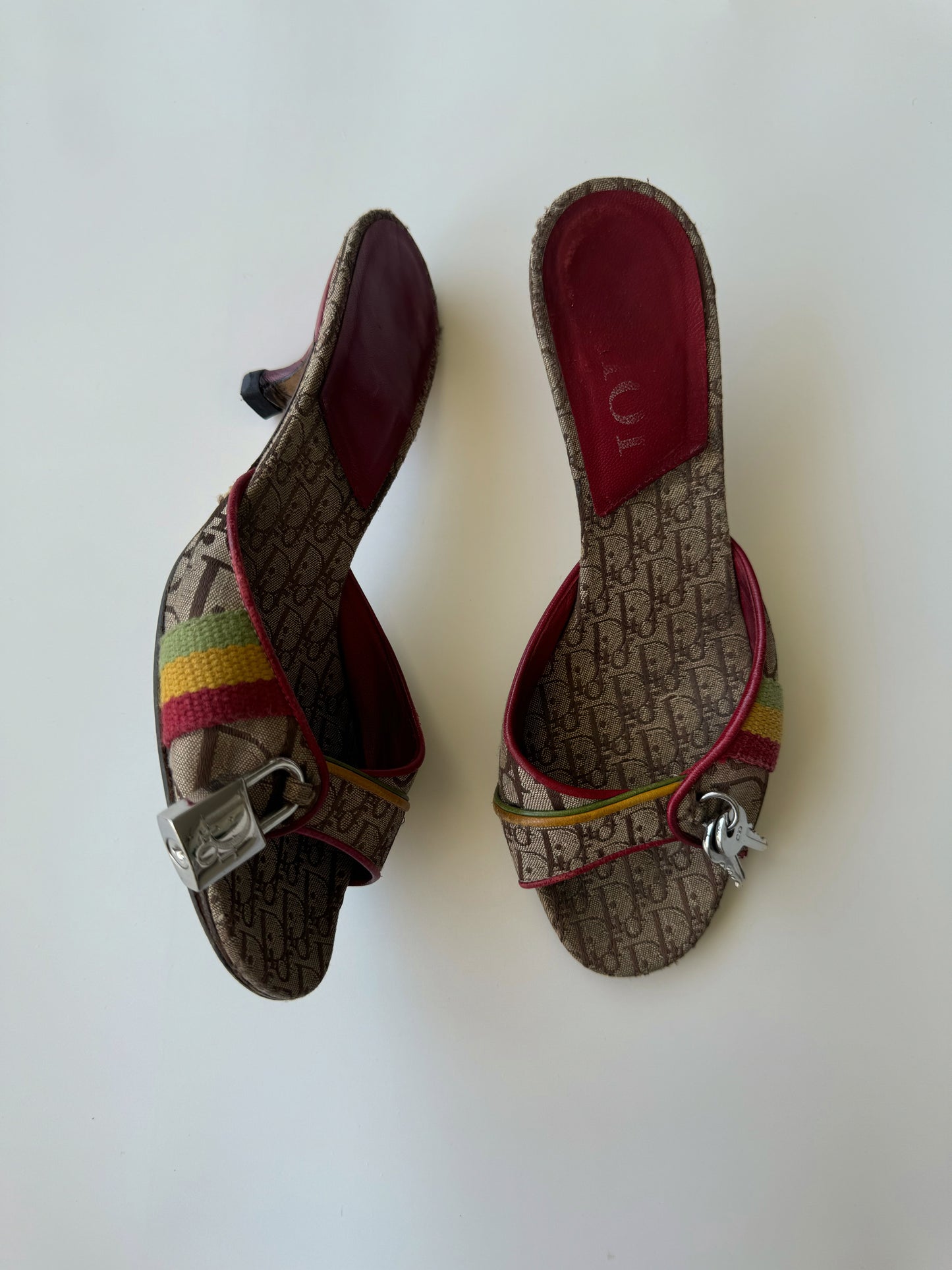Rare Vintage Dior Rasta by Galliano F/W 2004 Heels