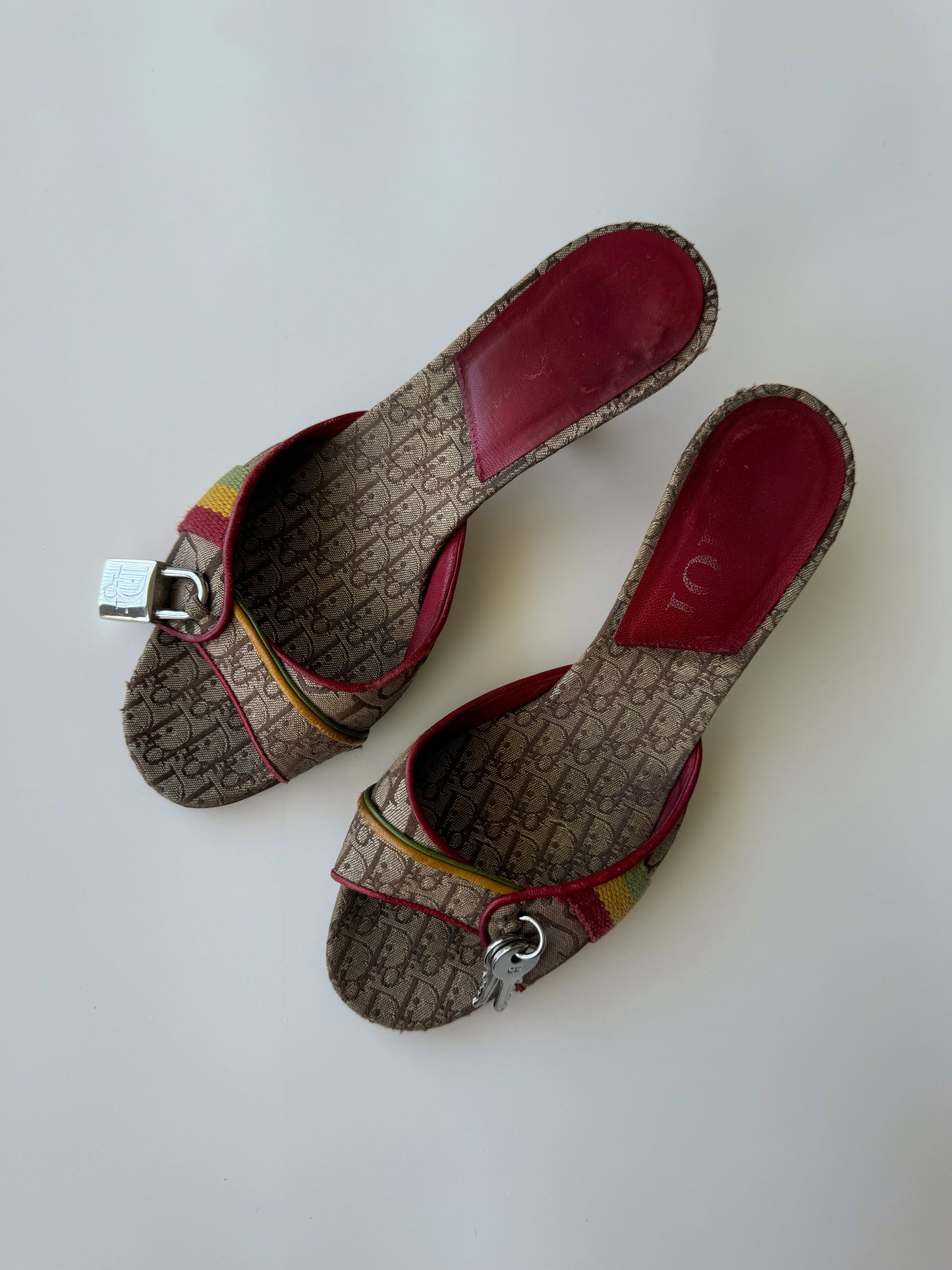 Rare Vintage Dior Rasta by Galliano F/W 2004 Heels