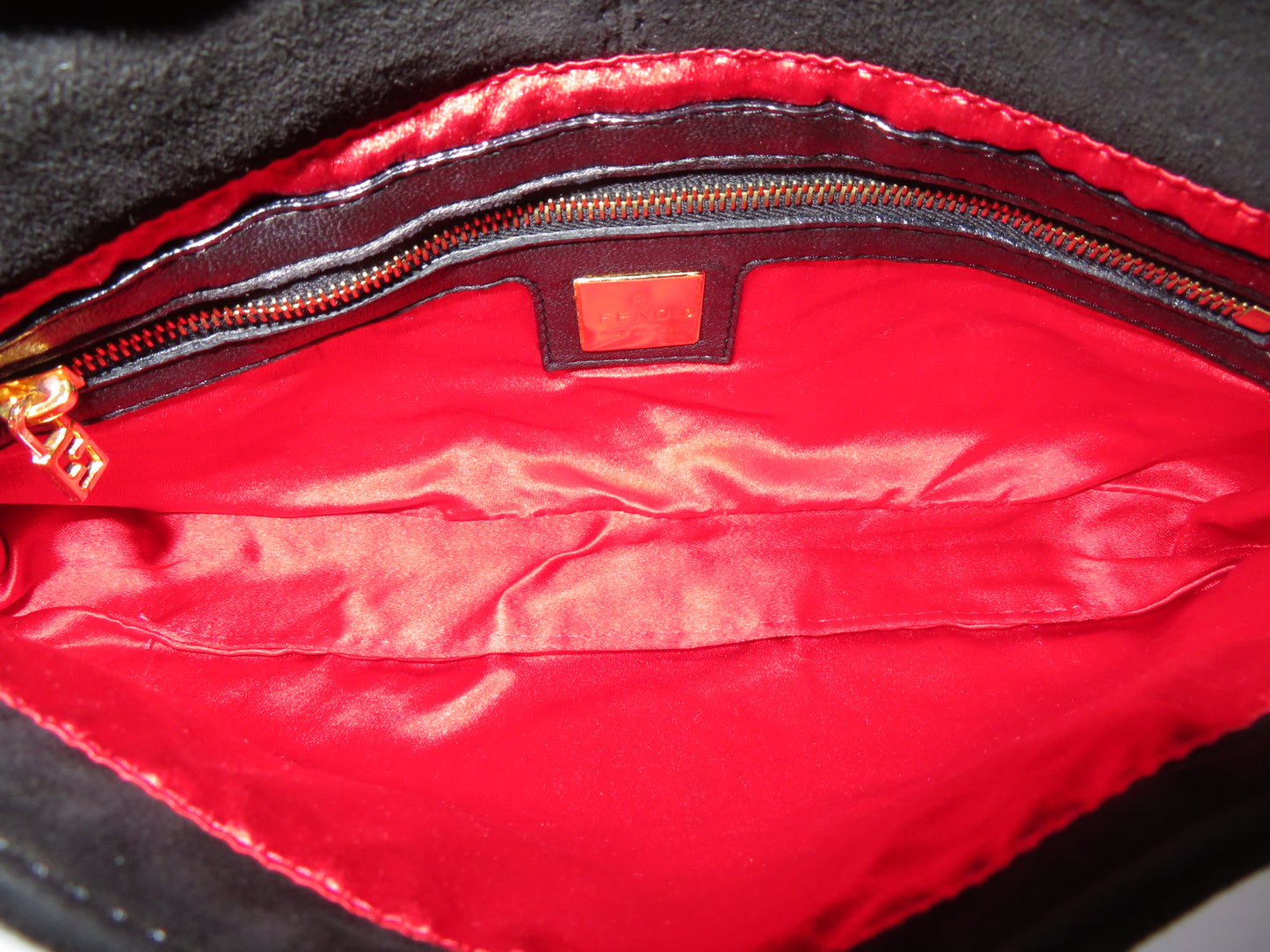 Vintage Black Suede Fendi Baguette