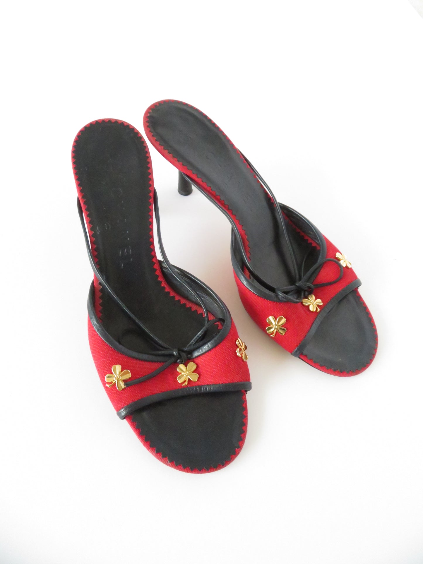 Rare Vintage Chanel Lucky Clover Heels