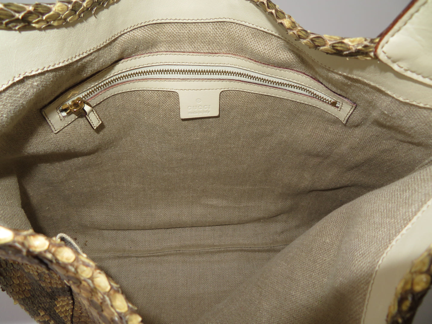 Vintage Python Gucci Jackie Hobo Bag