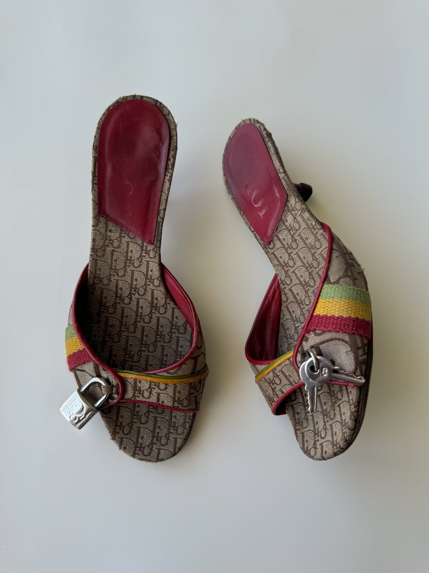 Rare Vintage Dior Rasta by Galliano F/W 2004 Heels