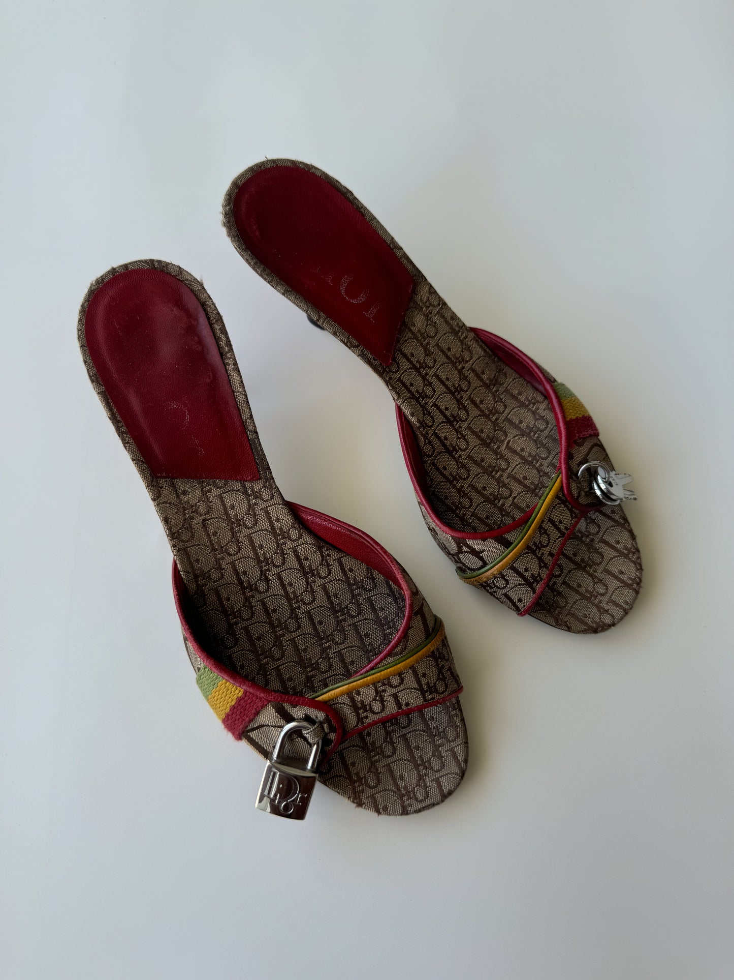 Rare Vintage Dior Rasta by Galliano F/W 2004 Heels