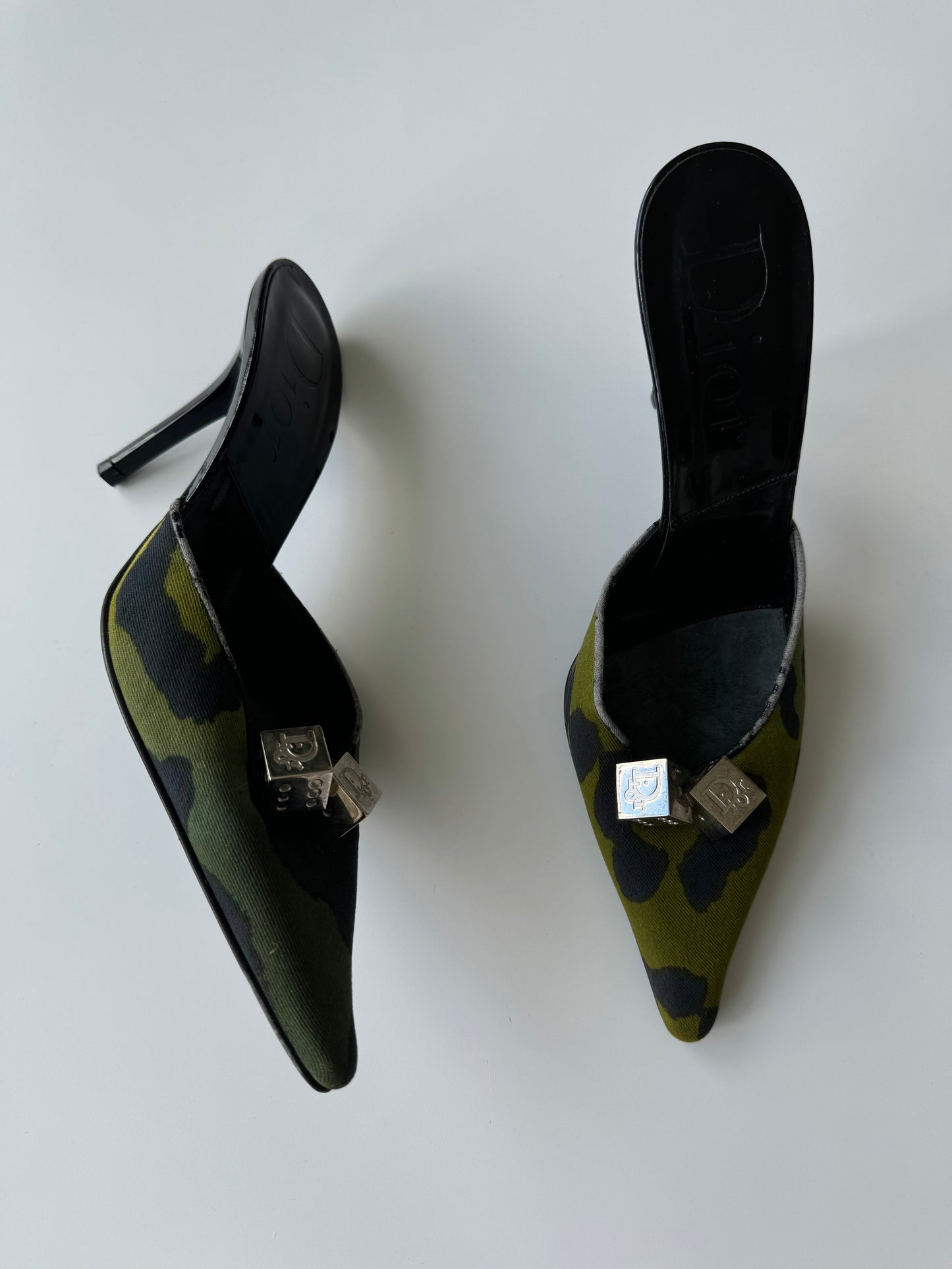 Dior Camo Dice Heels