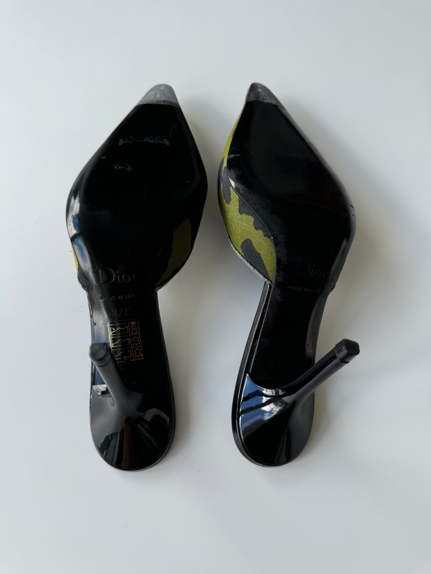 Dior Camo Dice Heels