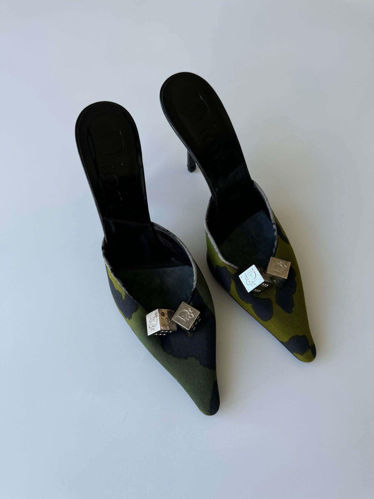 Dior Camo Dice Heels