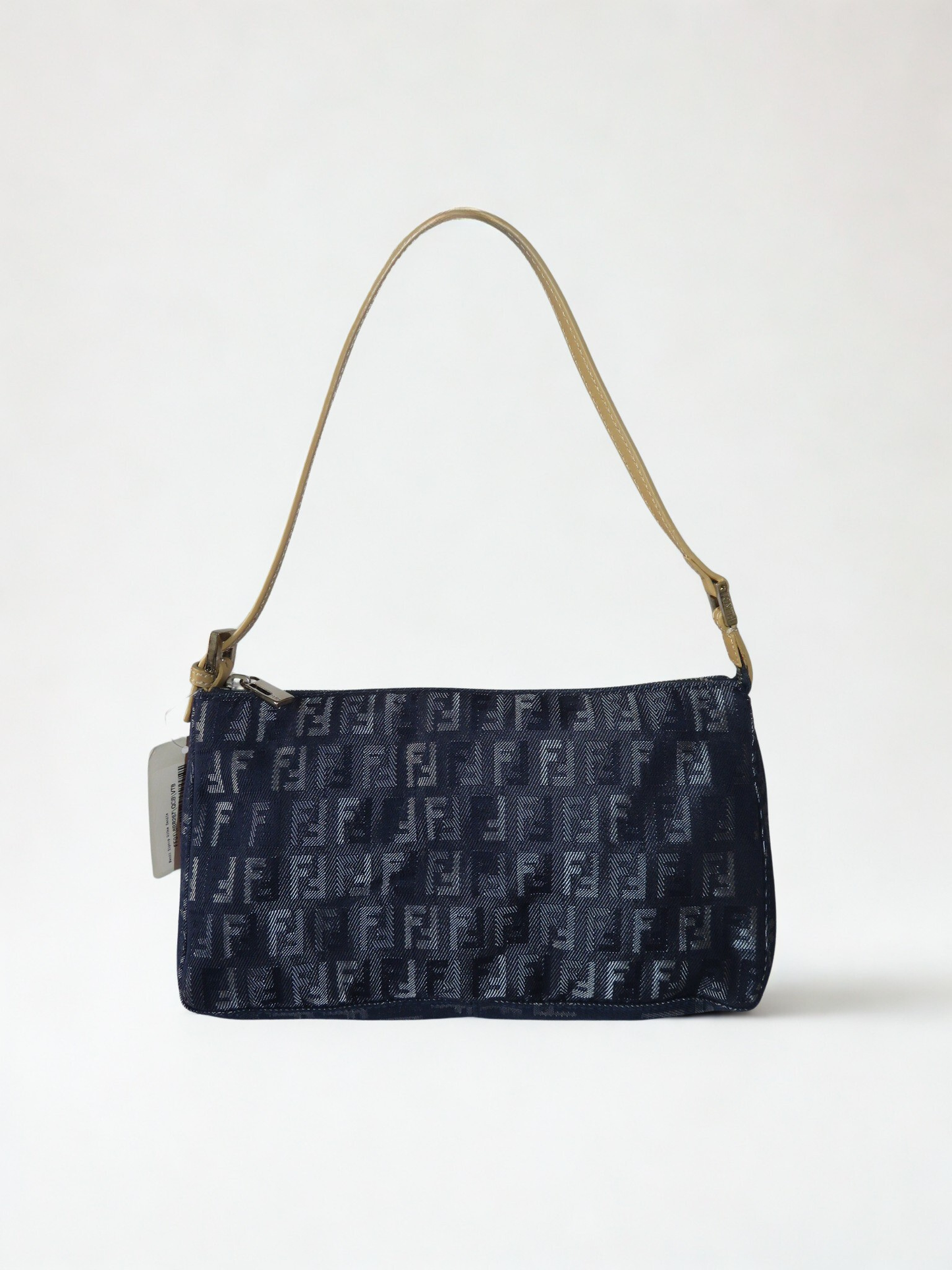 Fendi Denim Zucchino Pochette Shoulder Bag