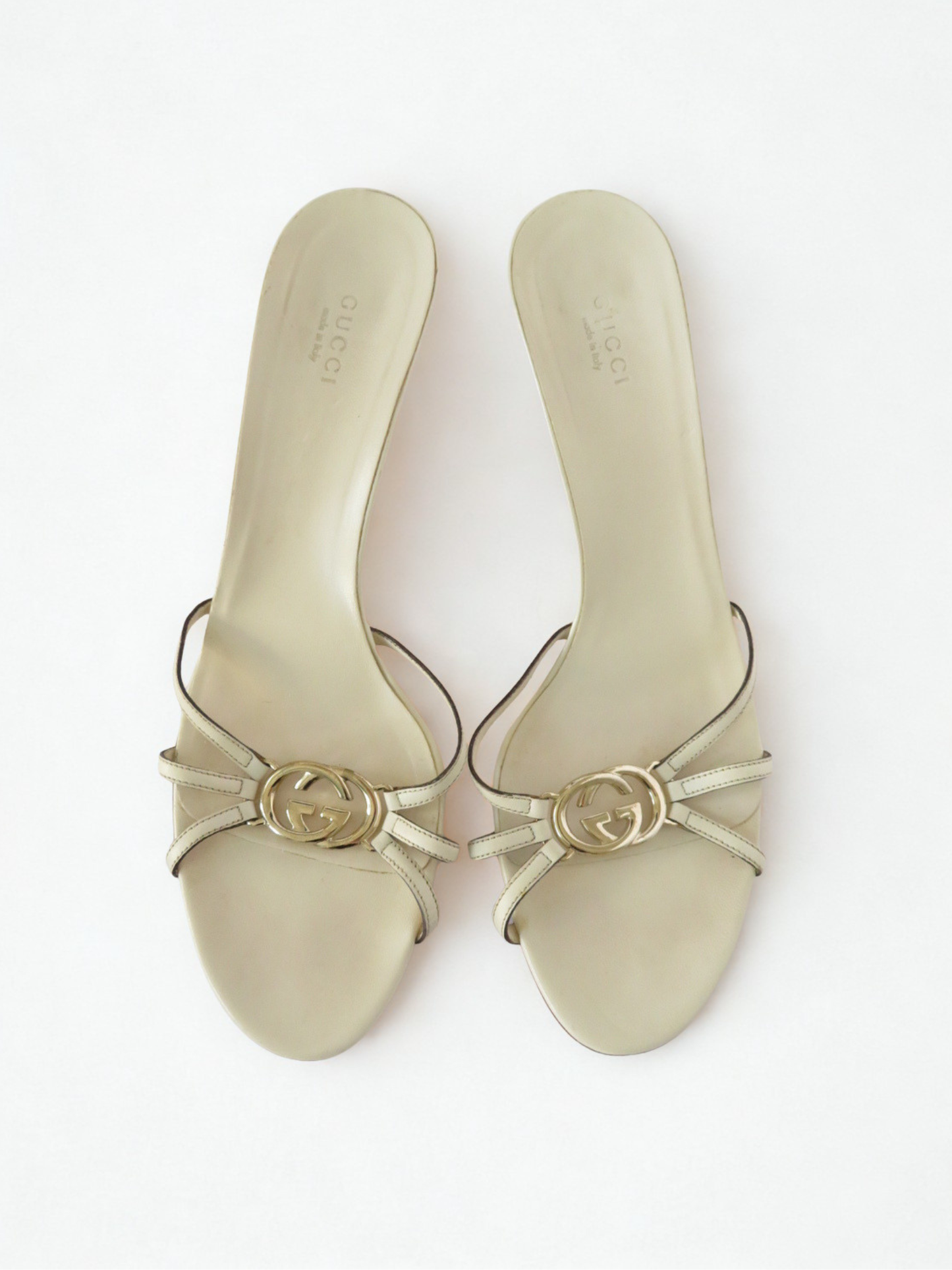 Vintage Gucci GG Interlocking Heels Size 41