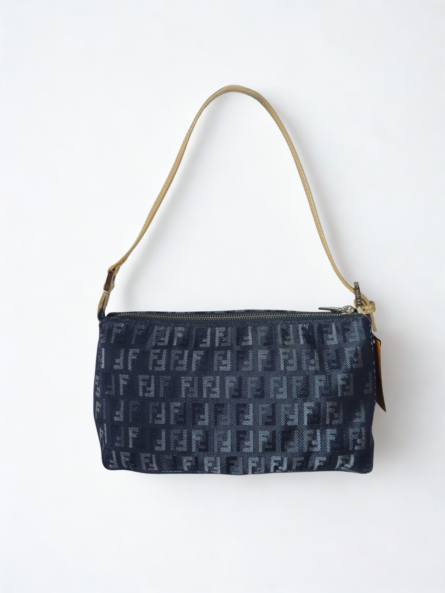 Fendi Denim Zucchino Pochette Shoulder Bag