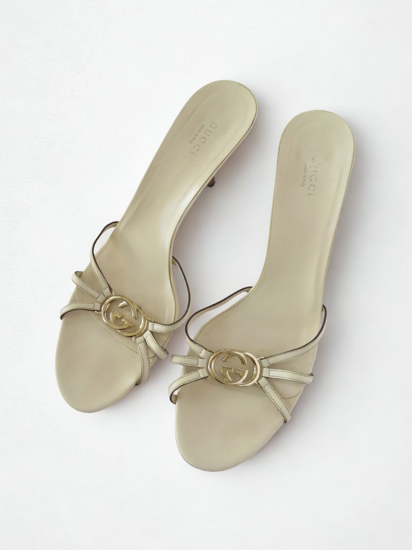 Vintage Gucci GG Interlocking Heels Size 41