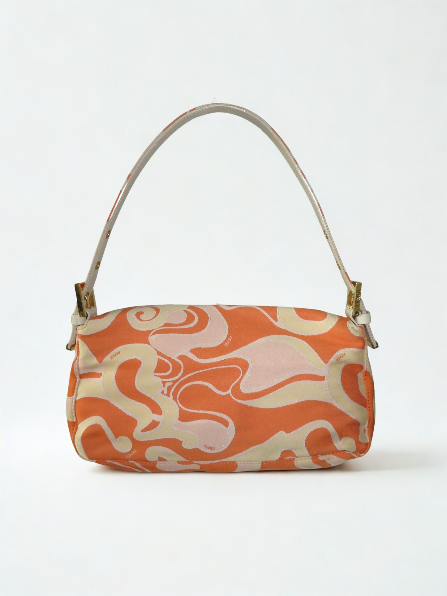 Vintage Fendi Orange Swirl Baguette