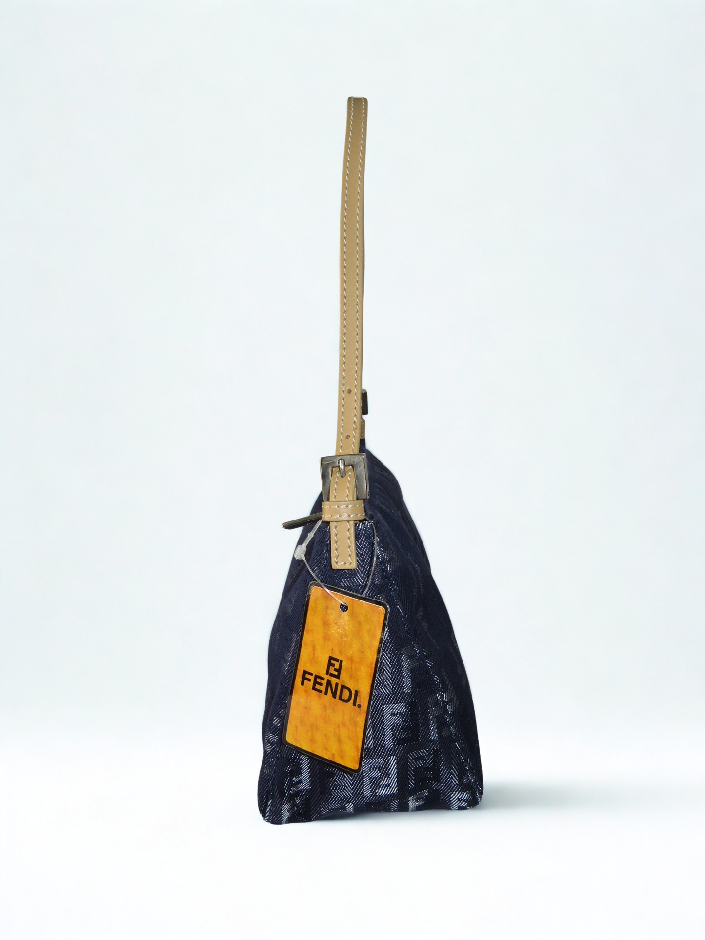 Fendi Denim Zucchino Pochette Shoulder Bag