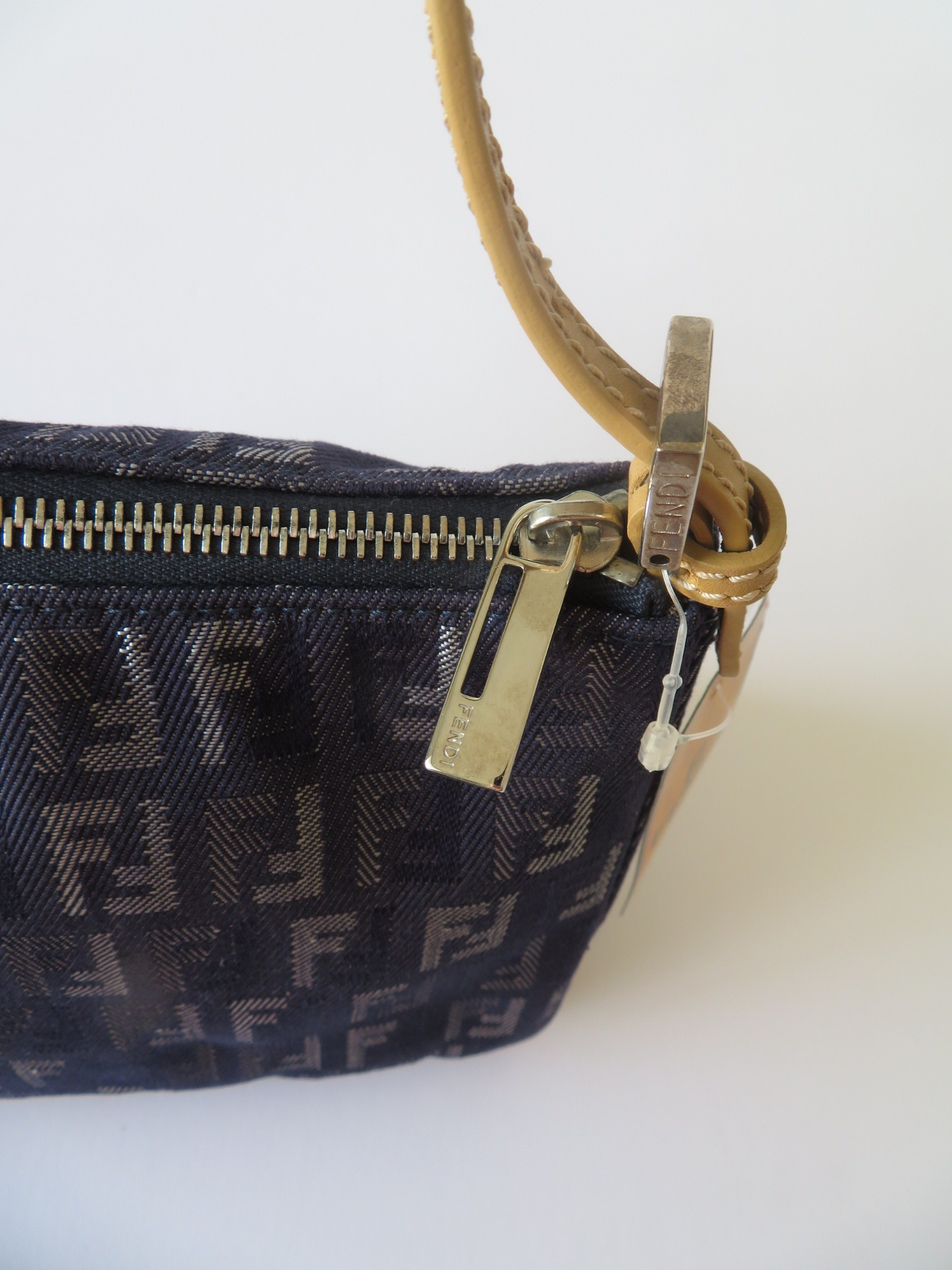 Fendi Denim Zucchino Pochette Shoulder Bag
