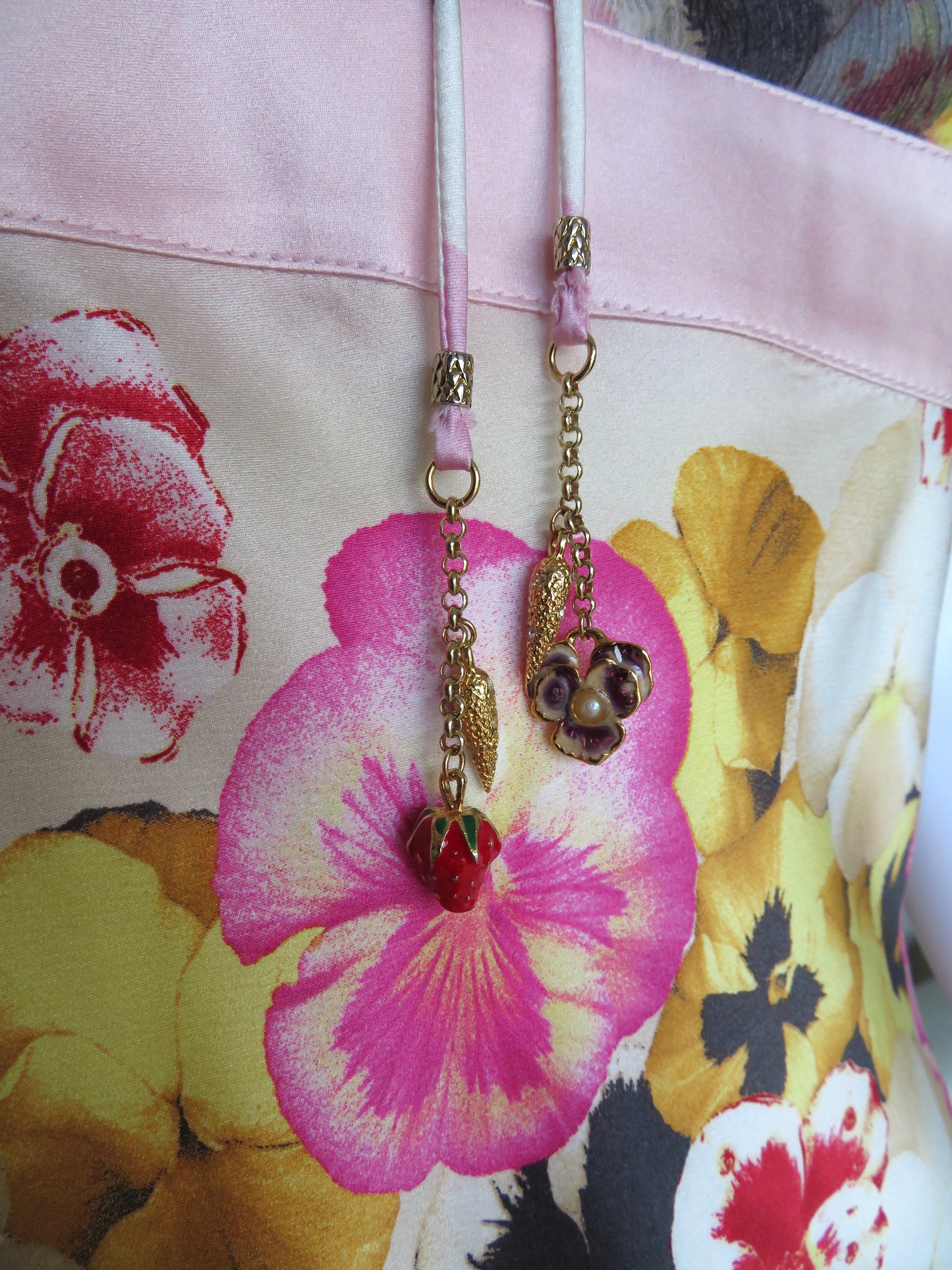 Roberto Cavalli Floral Halter Top