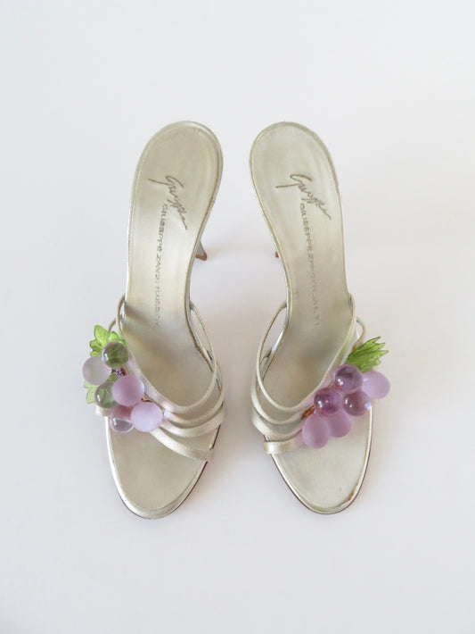 Rare Vintage Giuseppe Zanotti Grape Heels 38.5