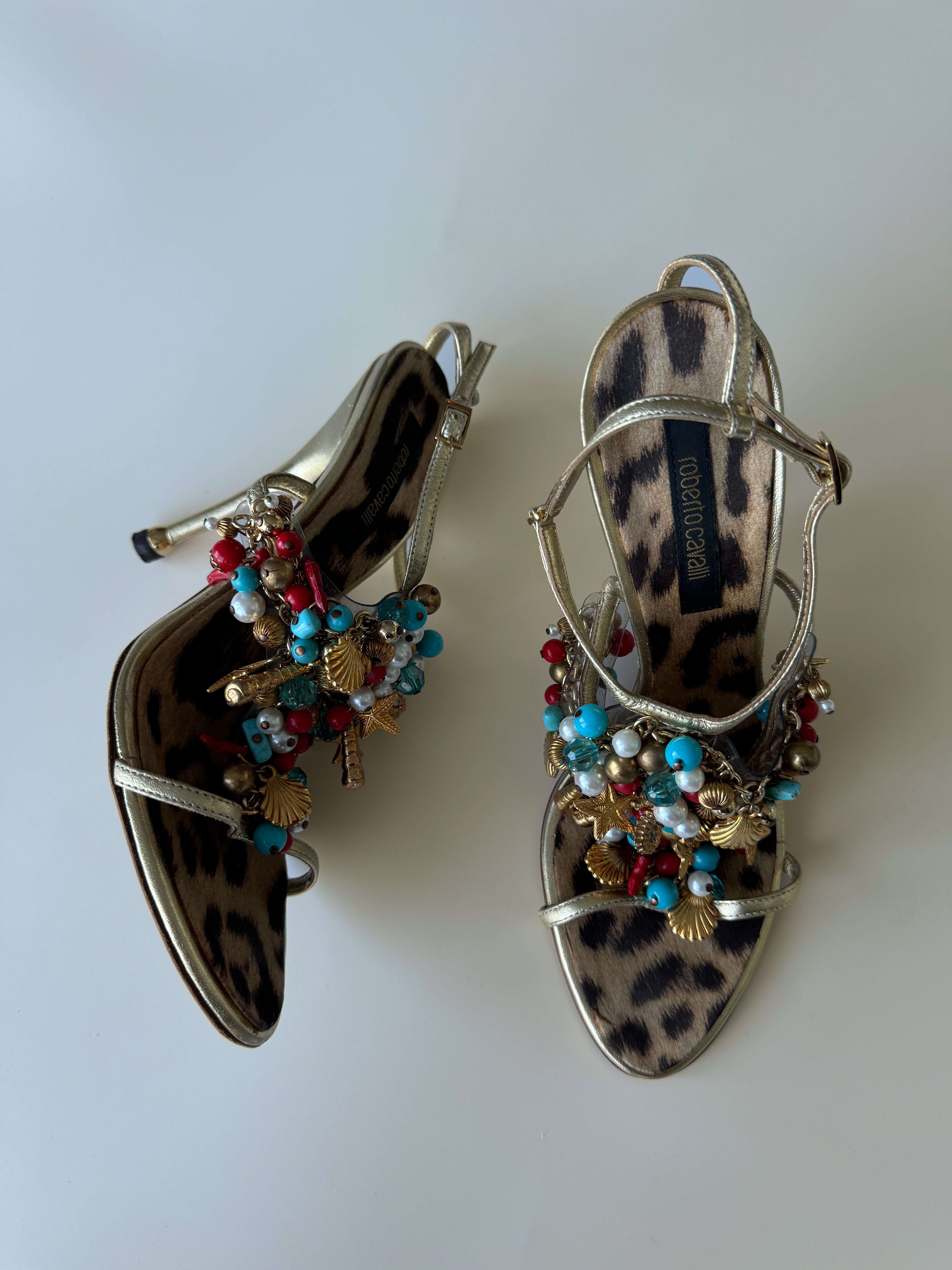 roberto cavalli トラ柄ラメ入りタンクトップ S roberto cavalli トラ柄ラメ入りタンクトップ S