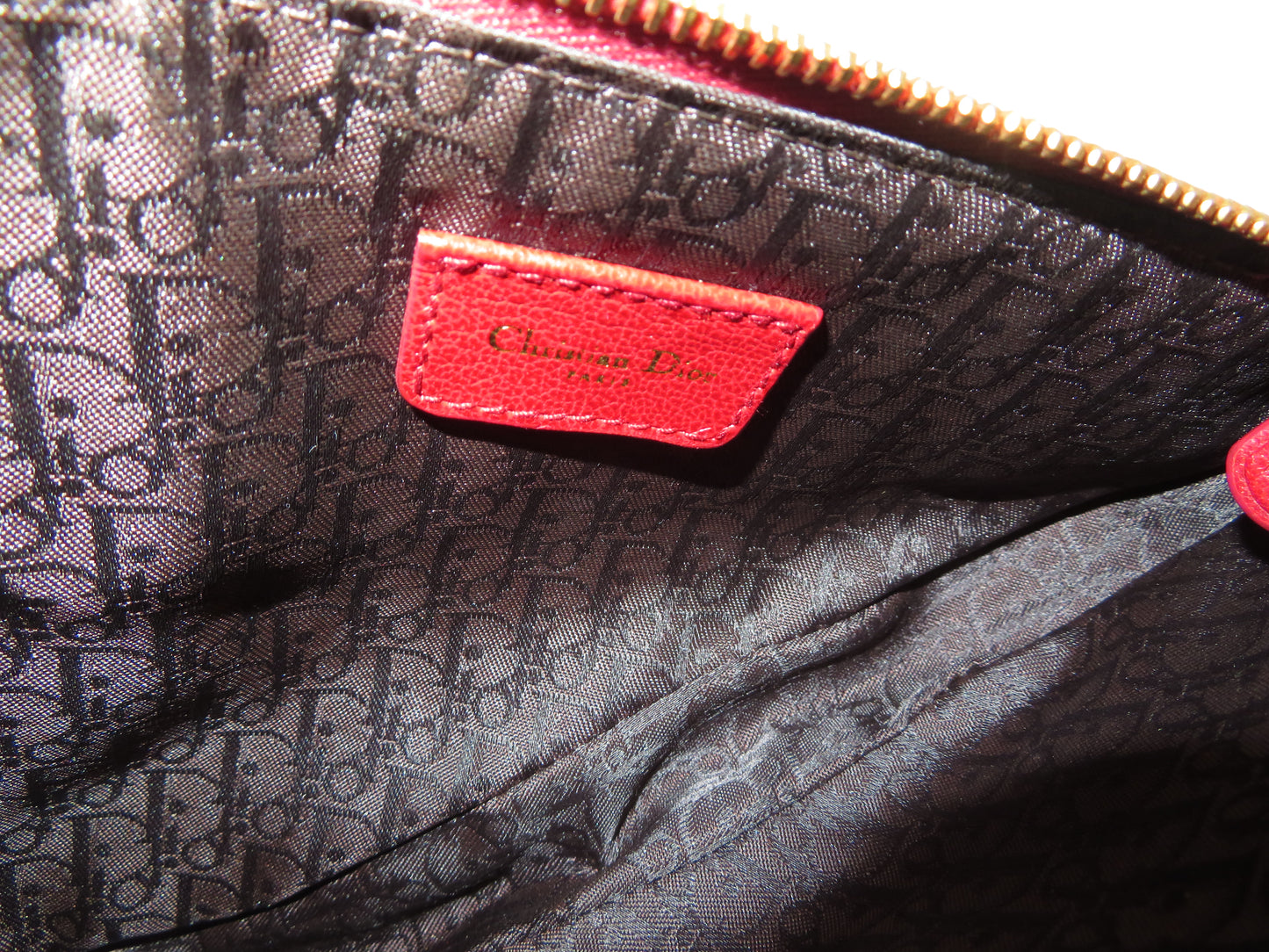 Vintage Dior Leopard Pony Hair Saddle Bag