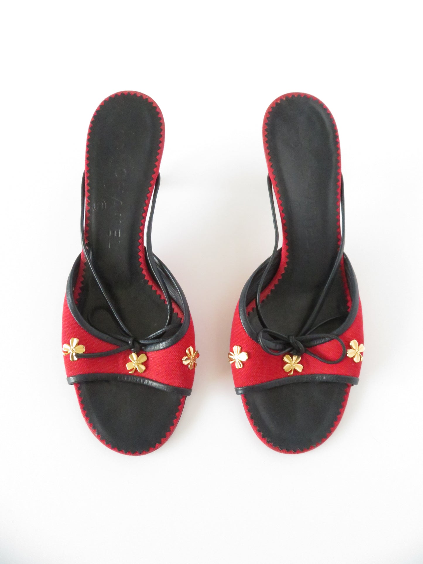 Rare Vintage Chanel Lucky Clover Heels