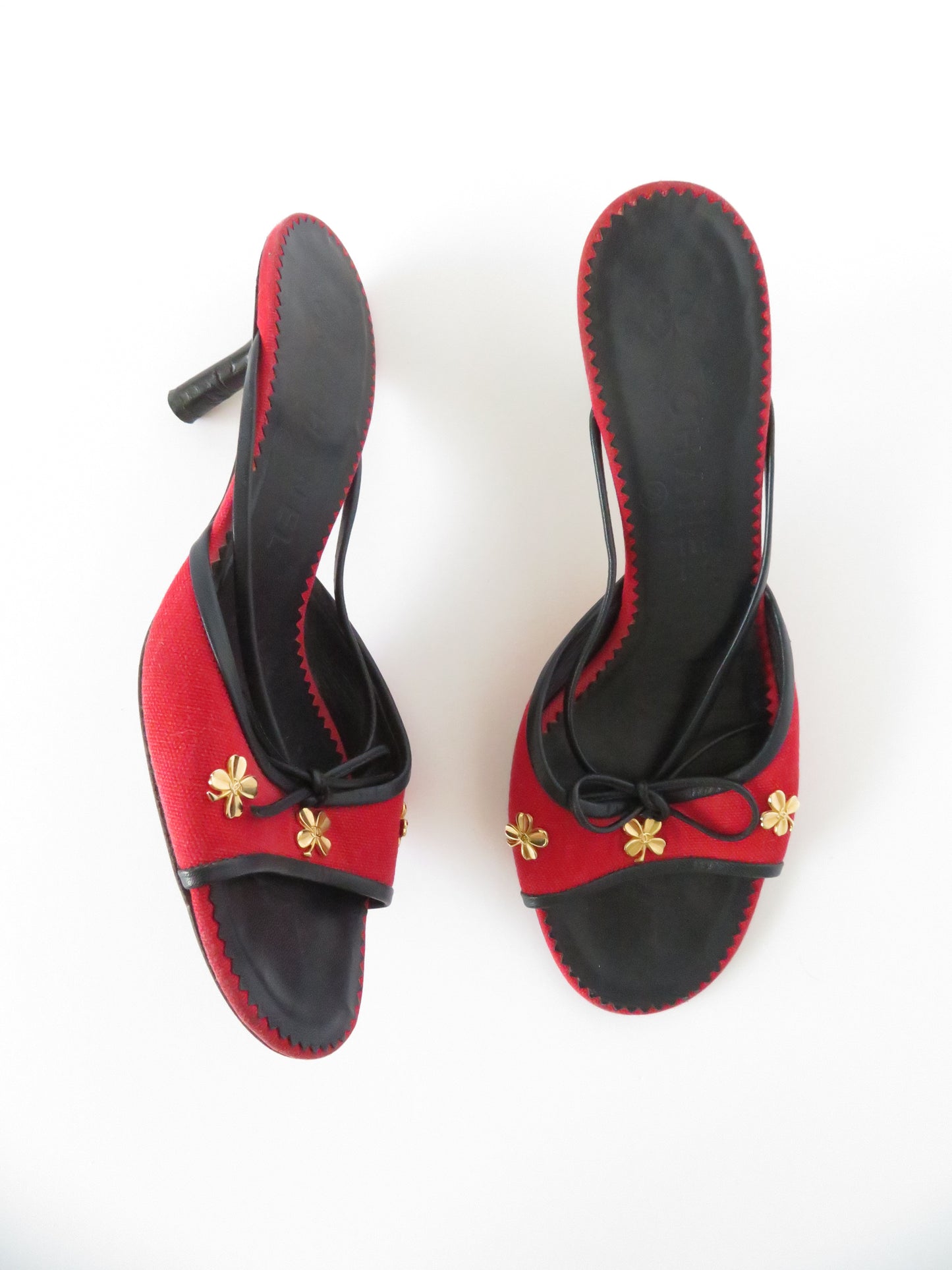 Rare Vintage Chanel Lucky Clover Heels
