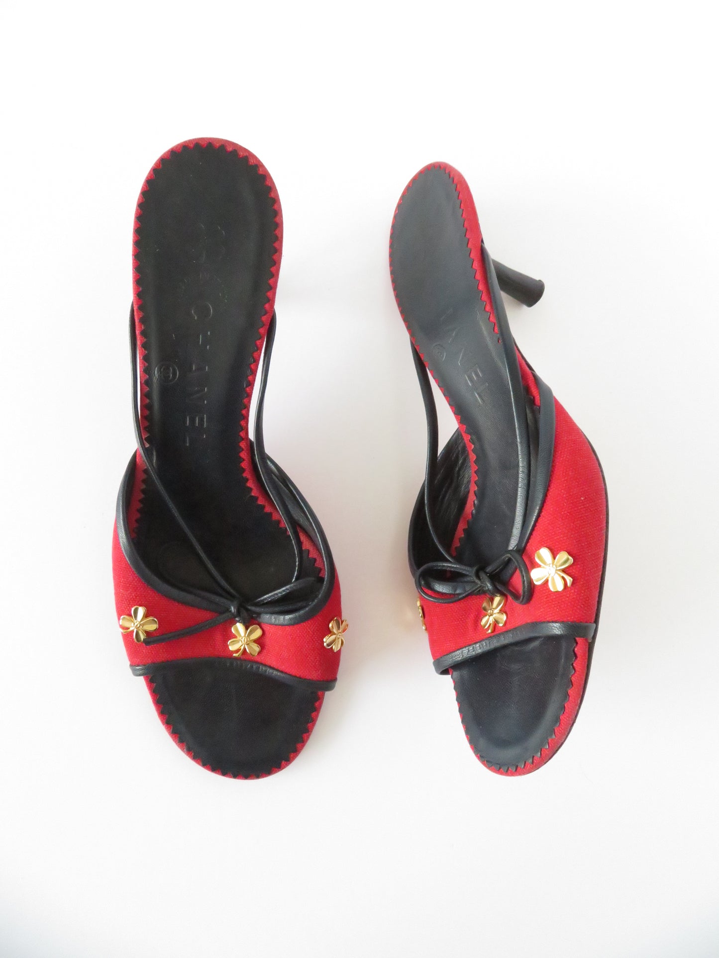Rare Vintage Chanel Lucky Clover Heels