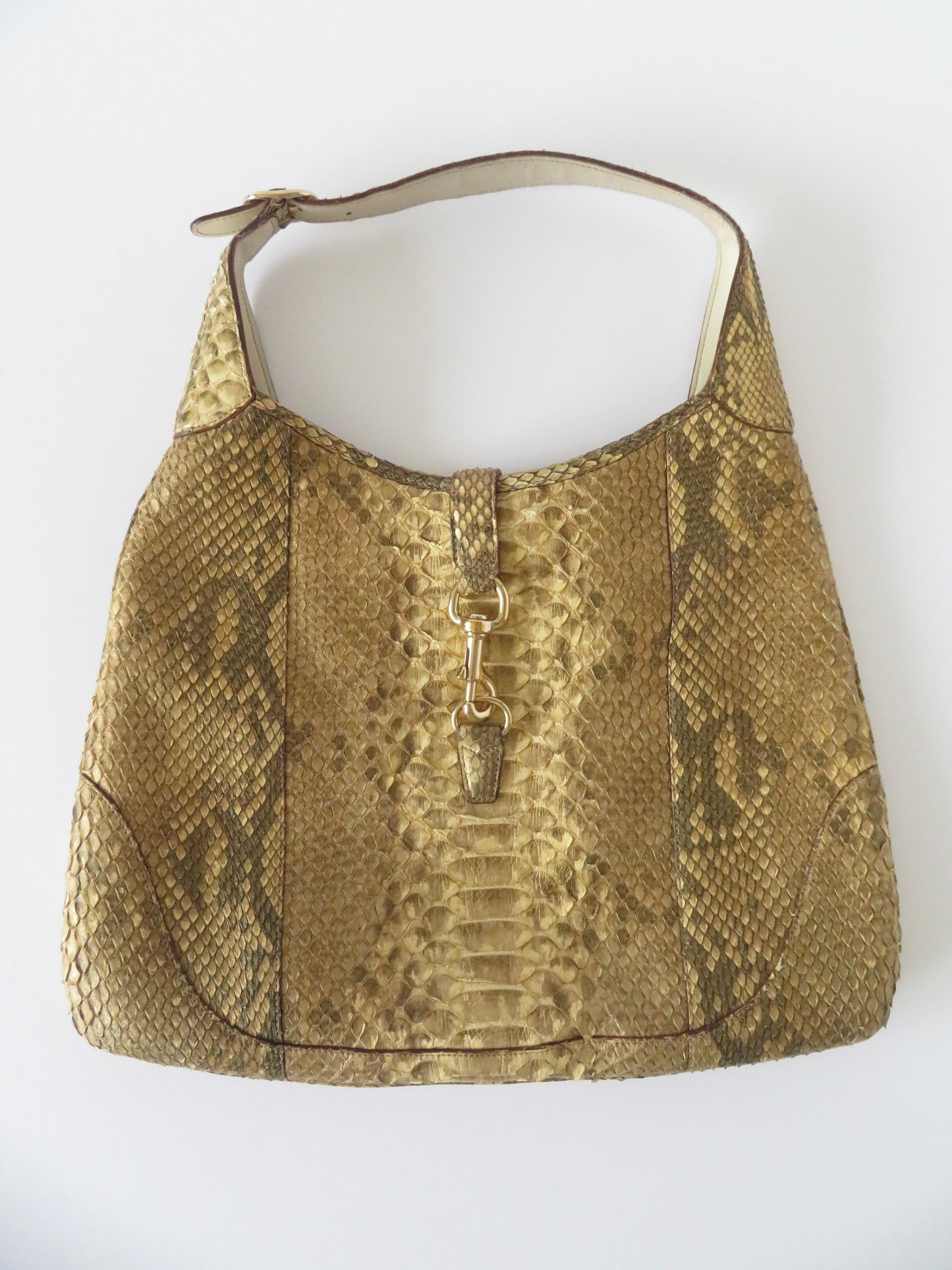 Vintage Python Gucci Jackie Hobo Bag