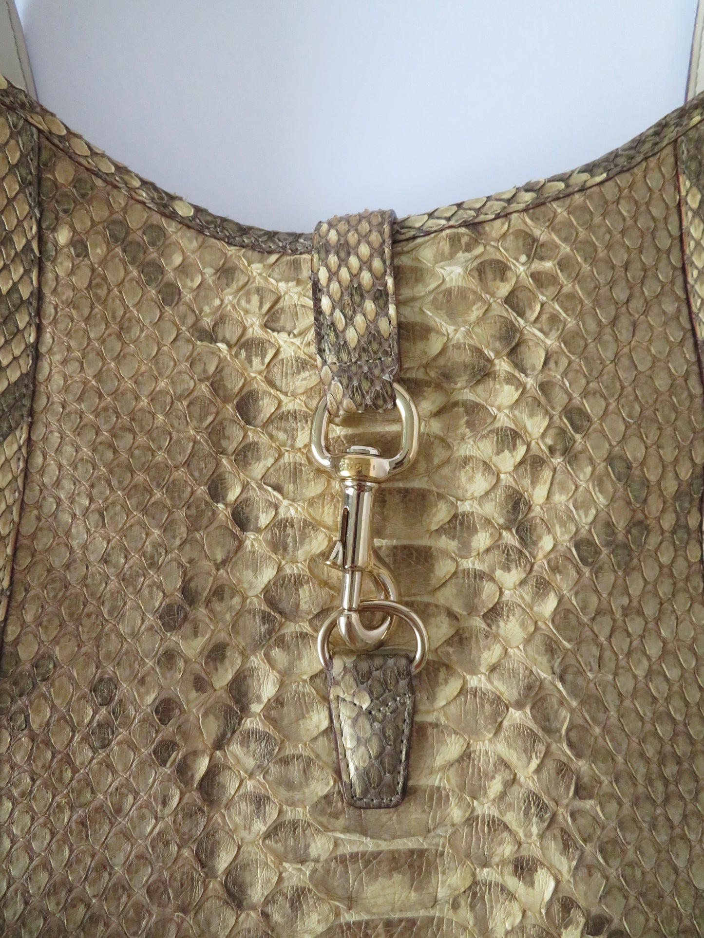 Vintage Python Gucci Jackie Hobo Bag