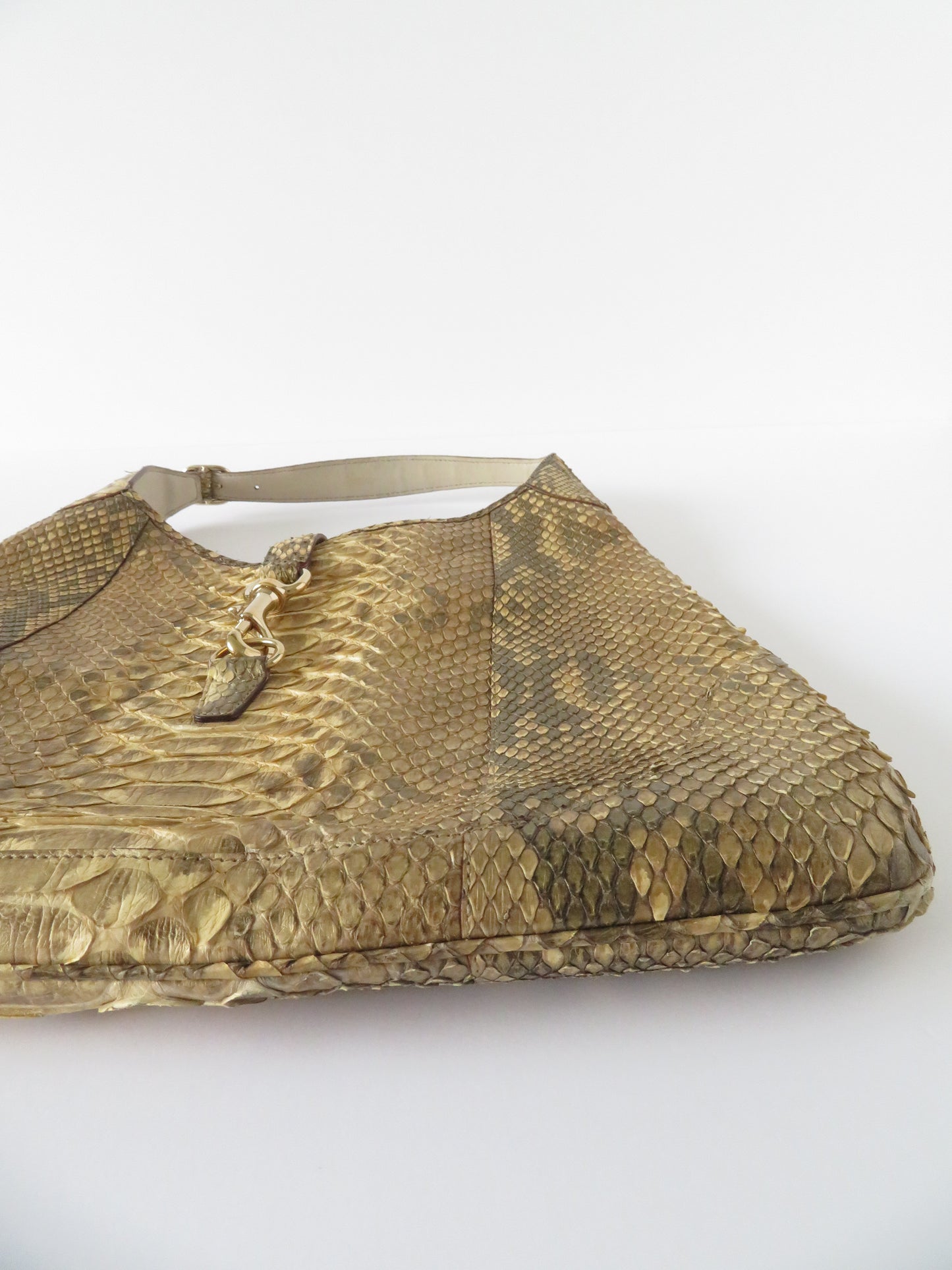 Vintage Python Gucci Jackie Hobo Bag
