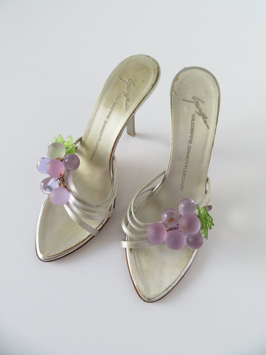 Rare Vintage Giuseppe Zanotti Grape Heels 37.5