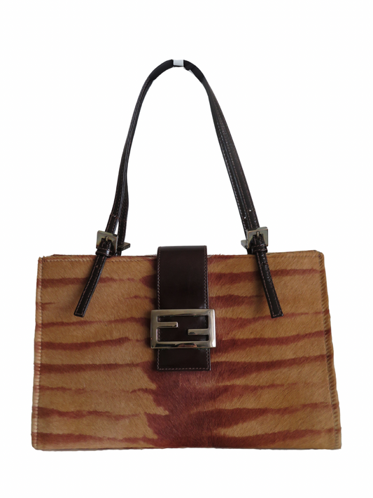 Vintage Fendi Pony Hair Shoulder Bag